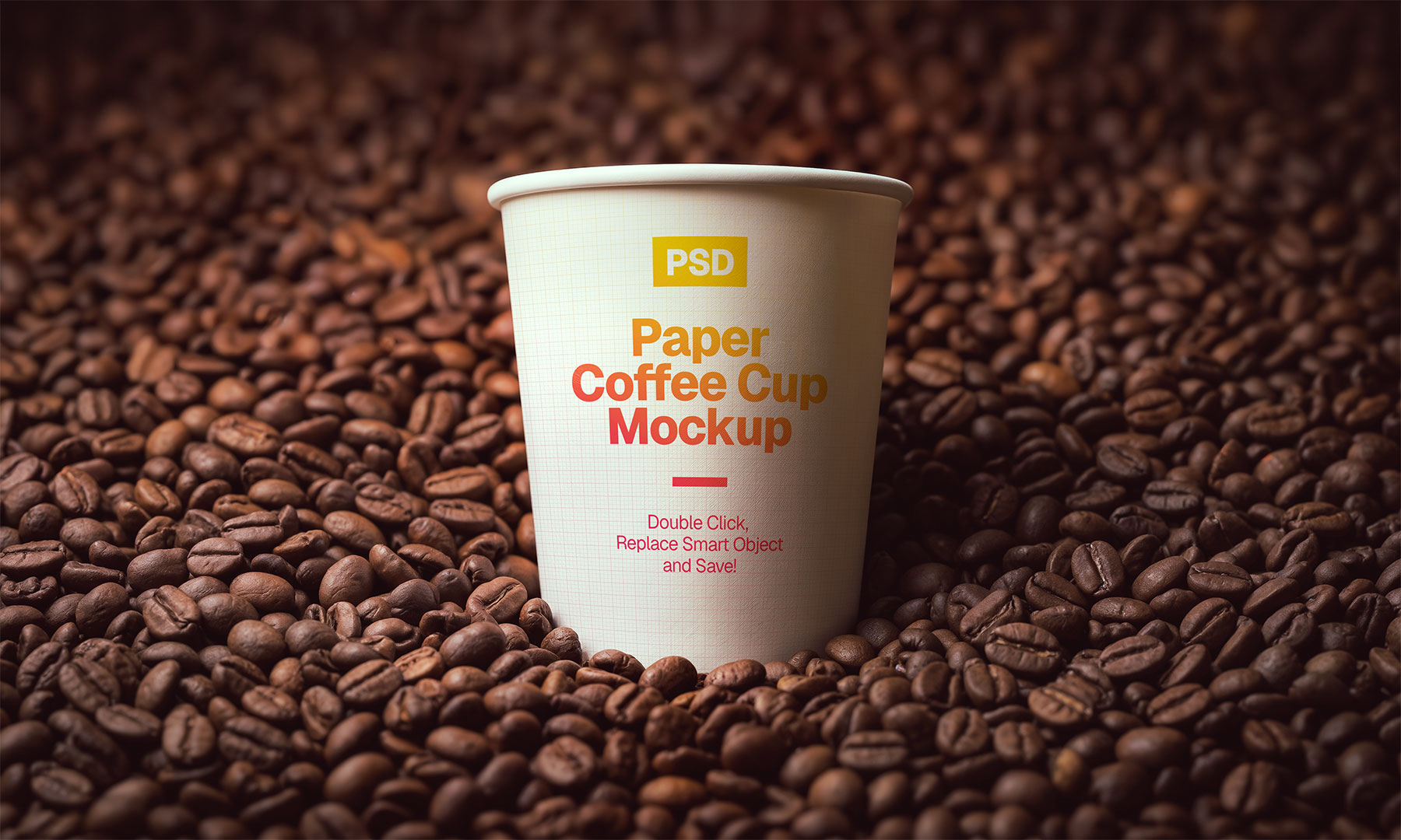 Free Paper Coffee Cup Mockup