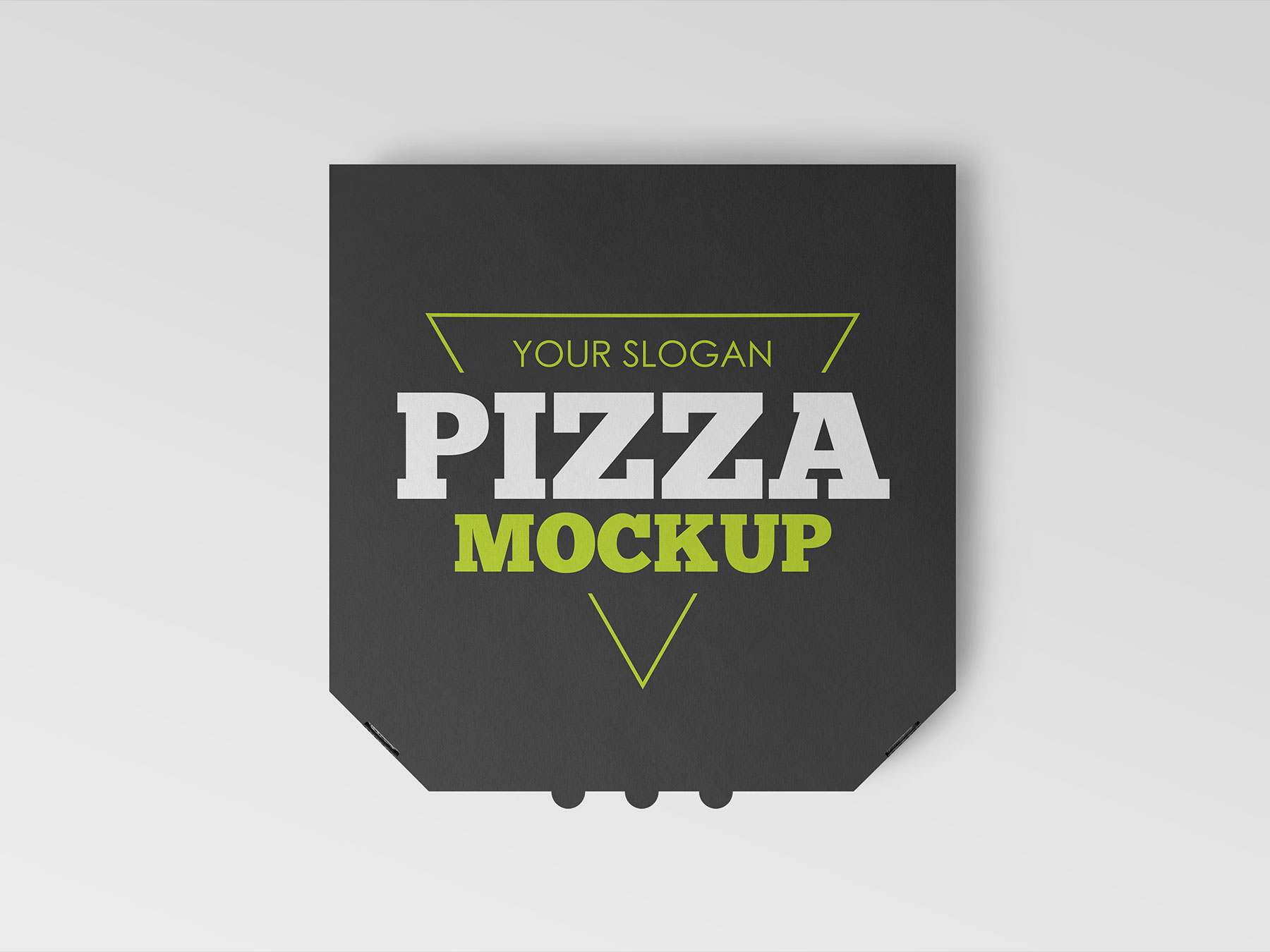 Free Pizza Box Packaging Mockup