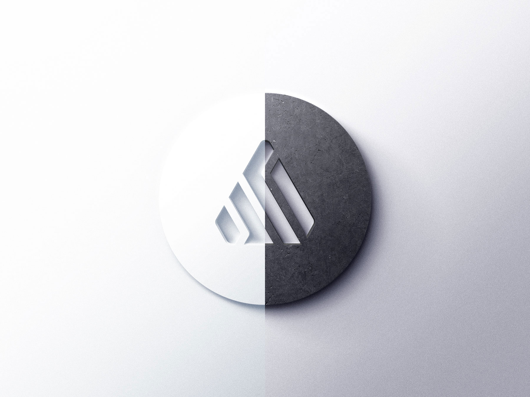 Free Realistic 3D Logo Mockup (PSD)