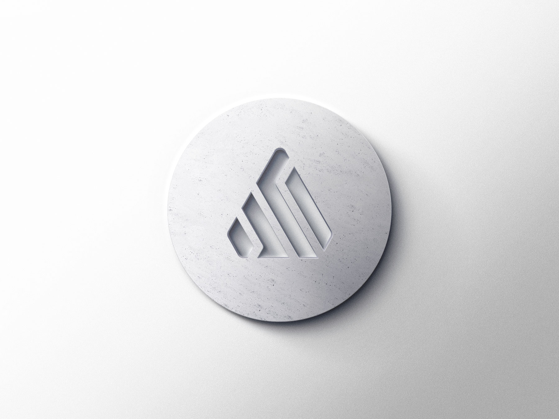 Free Realistic 3D Logo Mockup (PSD)