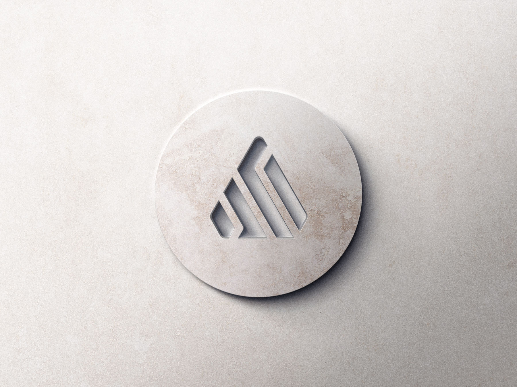 Free Realistic 3D Logo Mockup (PSD)