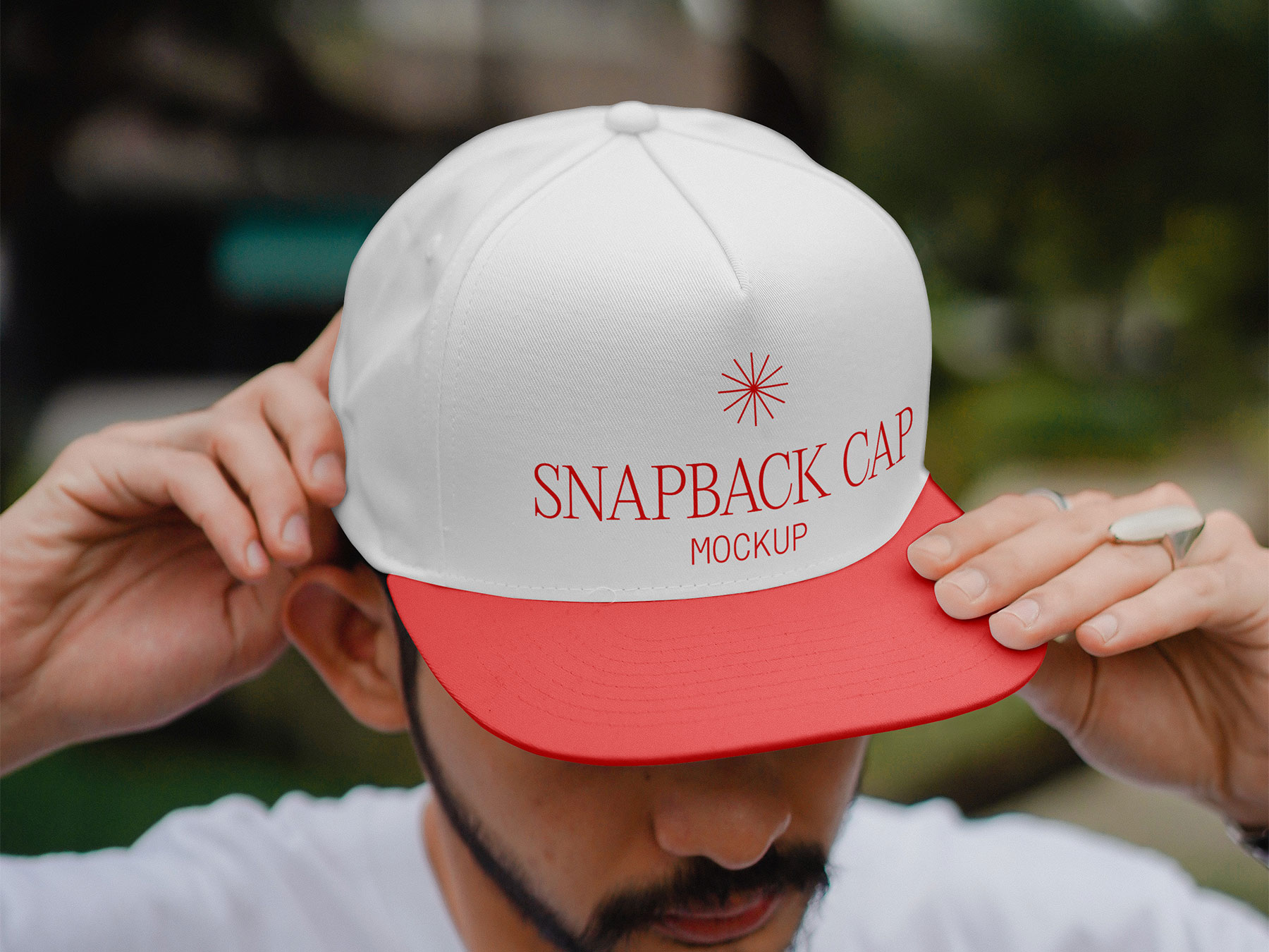 Free Snapback Cap Mockup