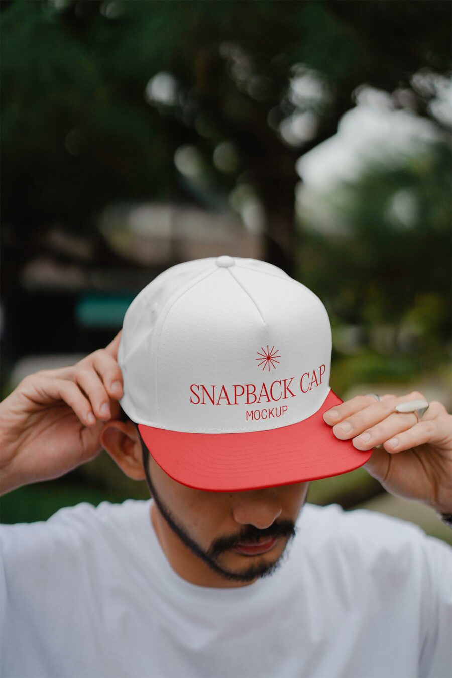 Free Snapback Cap Mockup