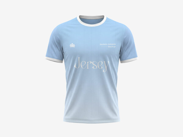 Free Soccer Jersey Sports T-Shirt Mockup