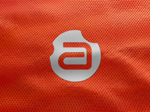 Free Sports Jersey Logo Mockup on Mesh Fabric