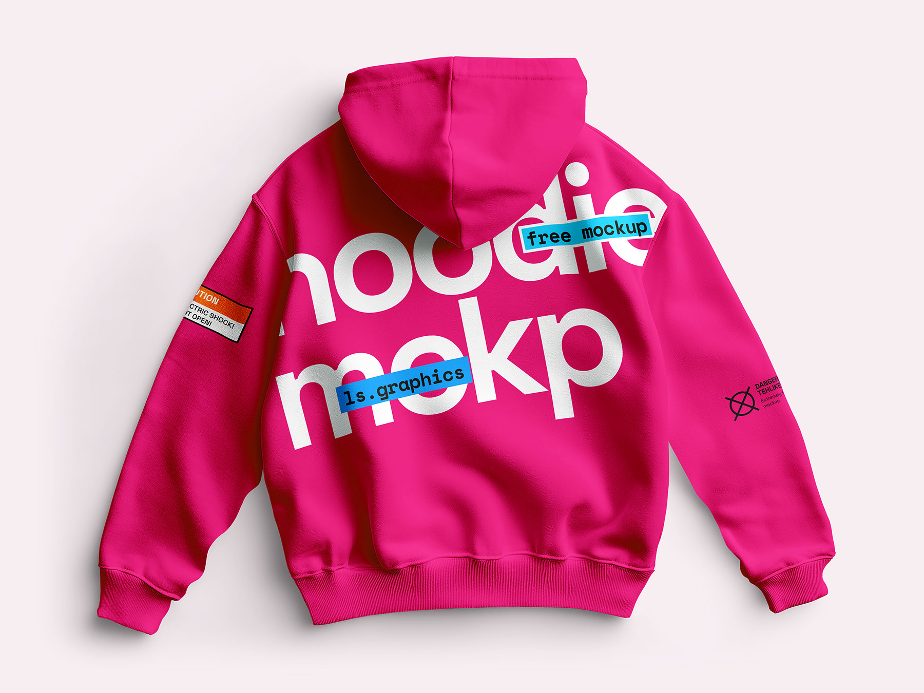 Hoodie Back View Free Mockup