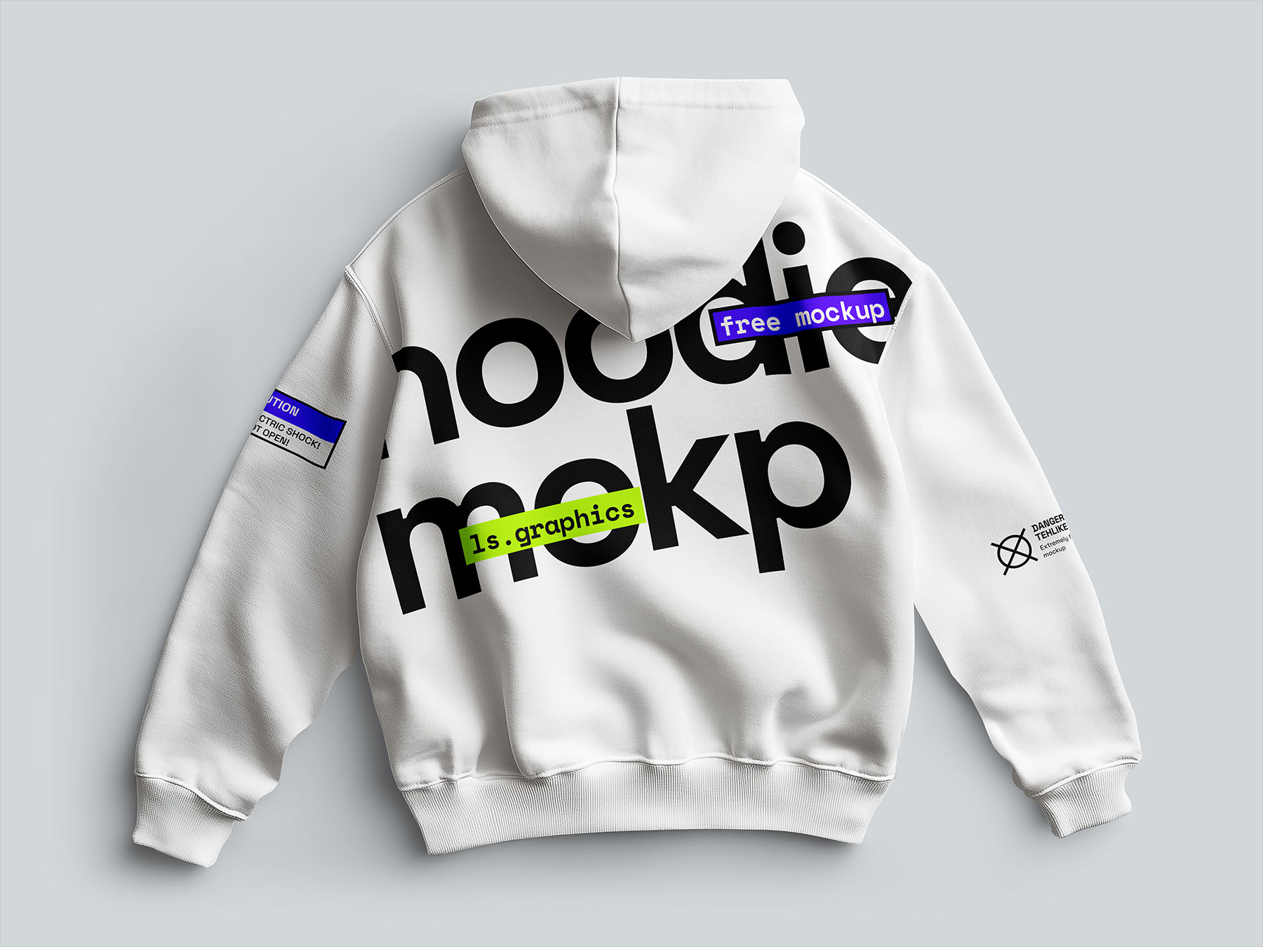 Hoodie Back View Free Mockup