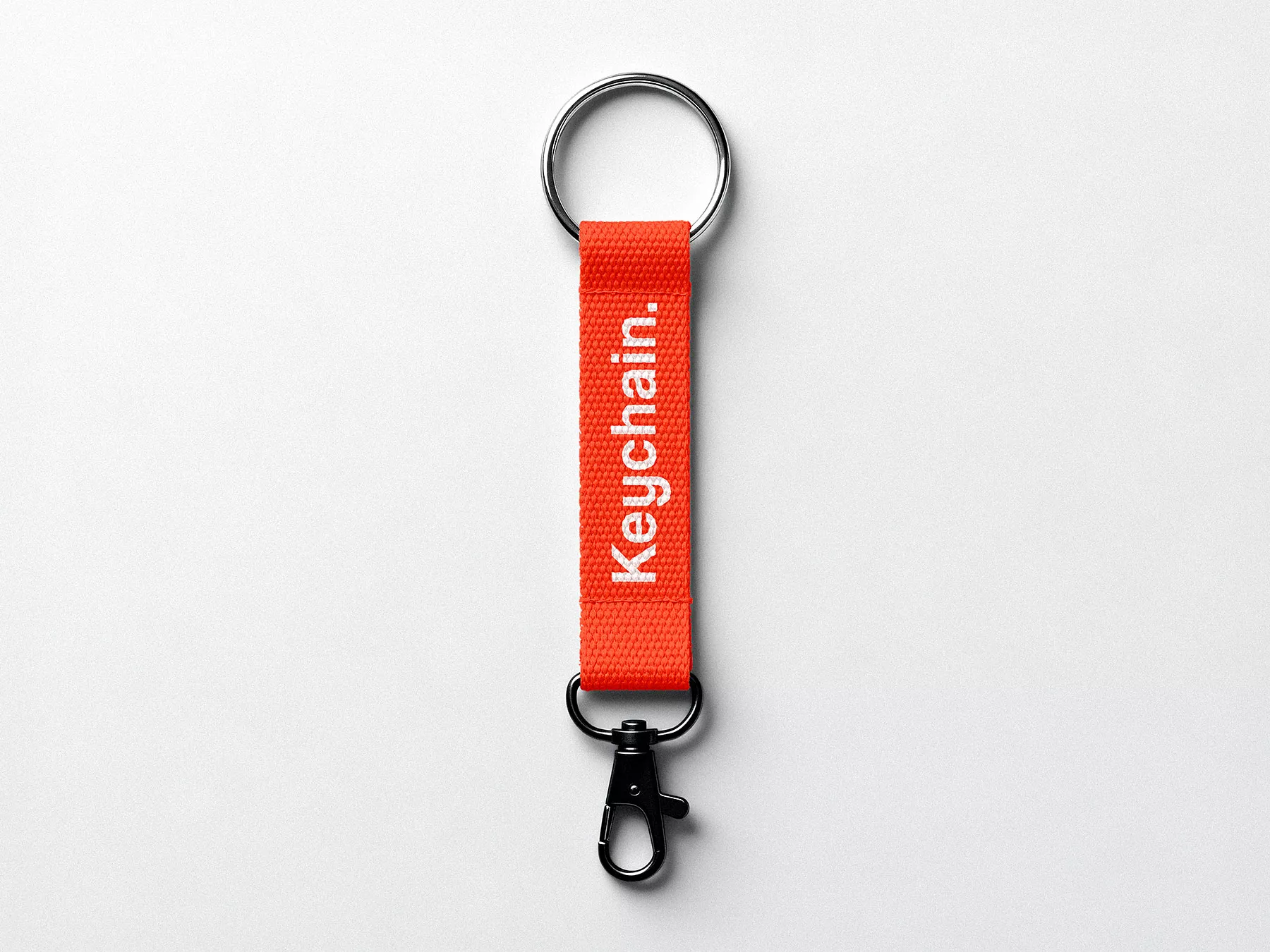 Minimalist Fabric Keychain Mockup