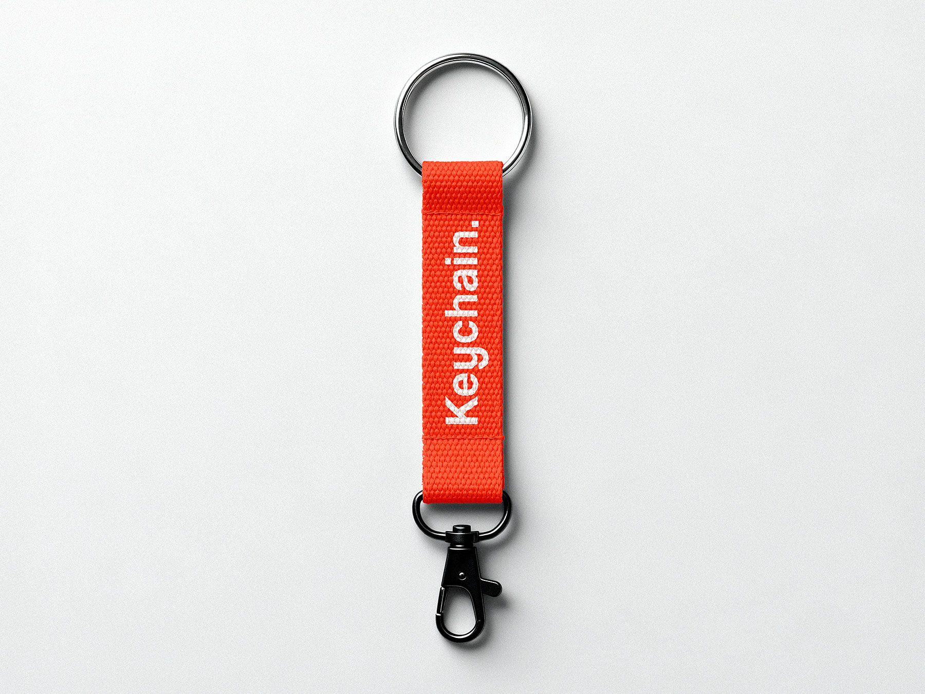 Minimalist Fabric Keychain Mockup