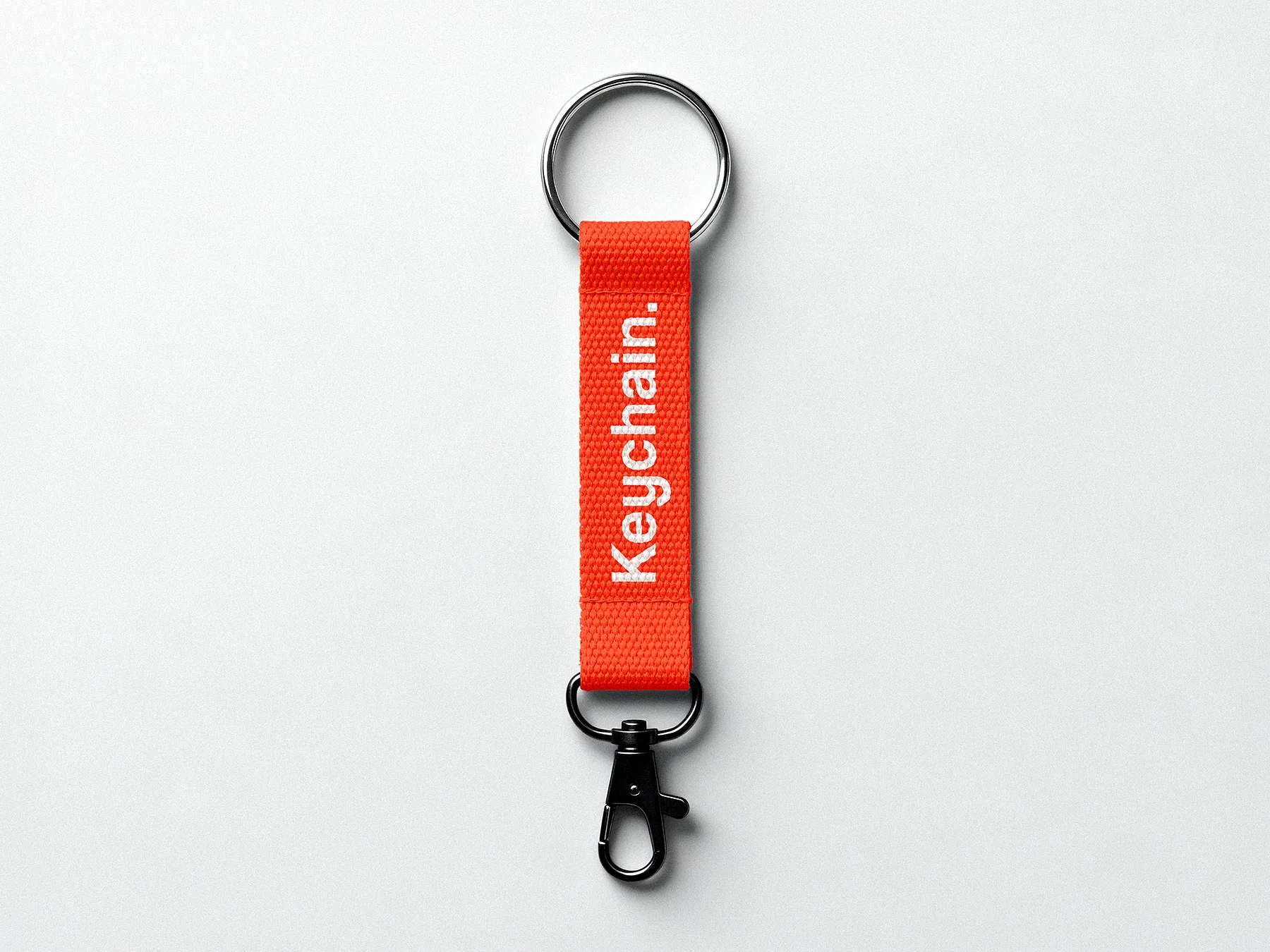 Minimalist Fabric Keychain Mockup