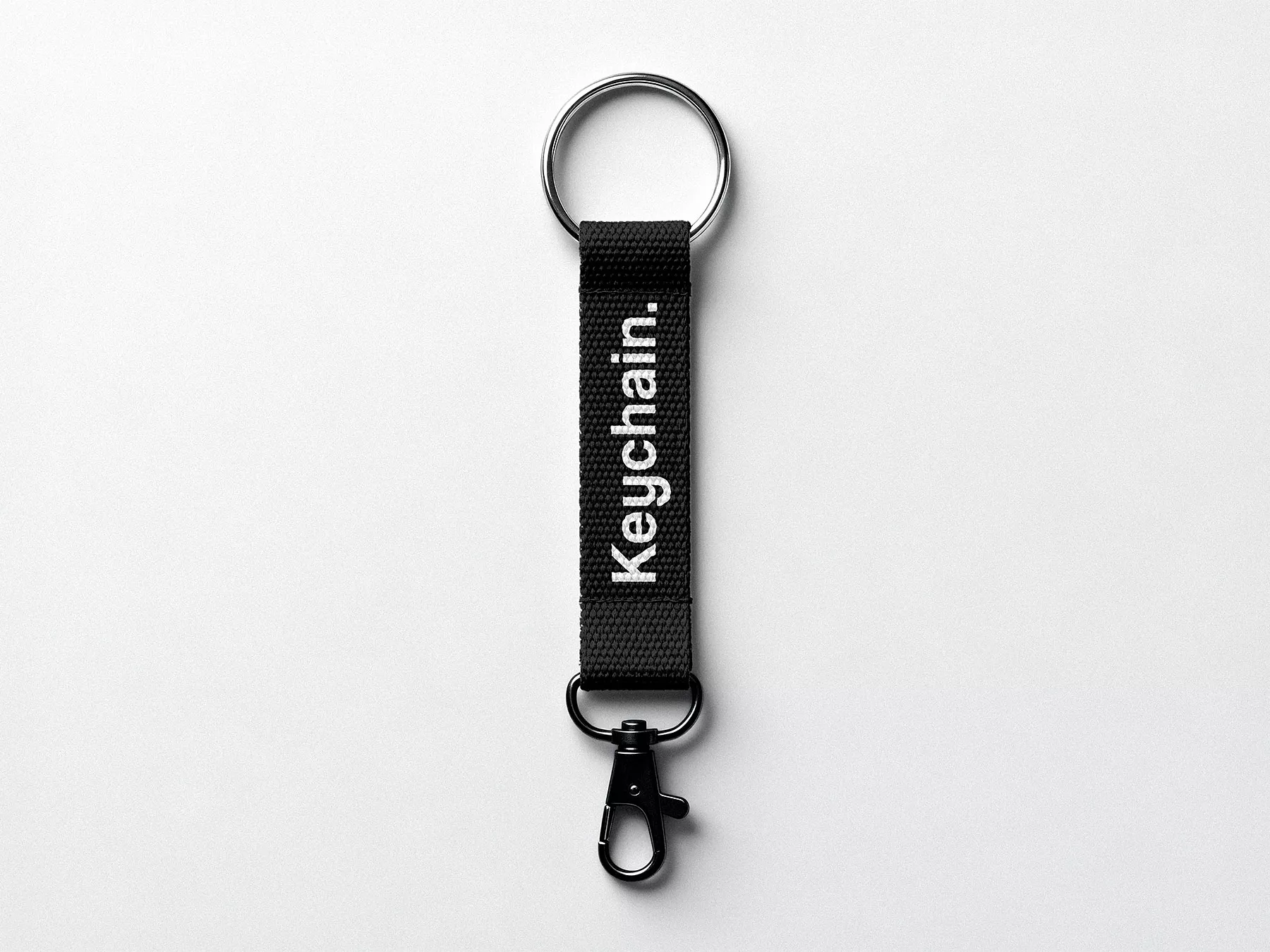 Minimalist Fabric Keychain Mockup
