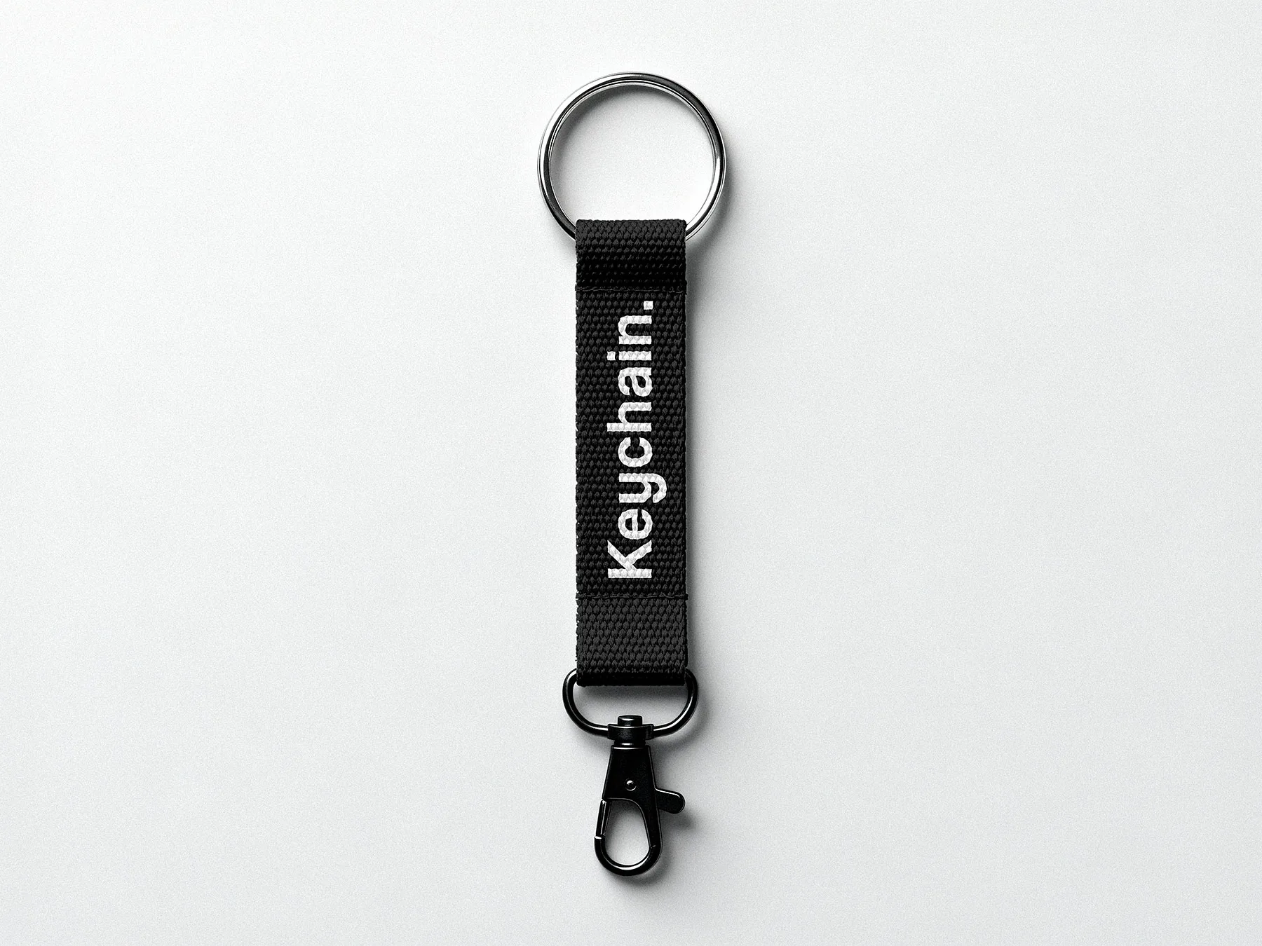 Minimalist Fabric Keychain Mockup