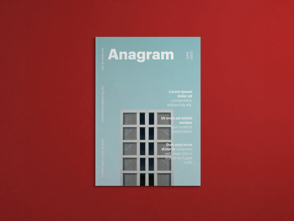 Minimalist Magazine Cover Mockup