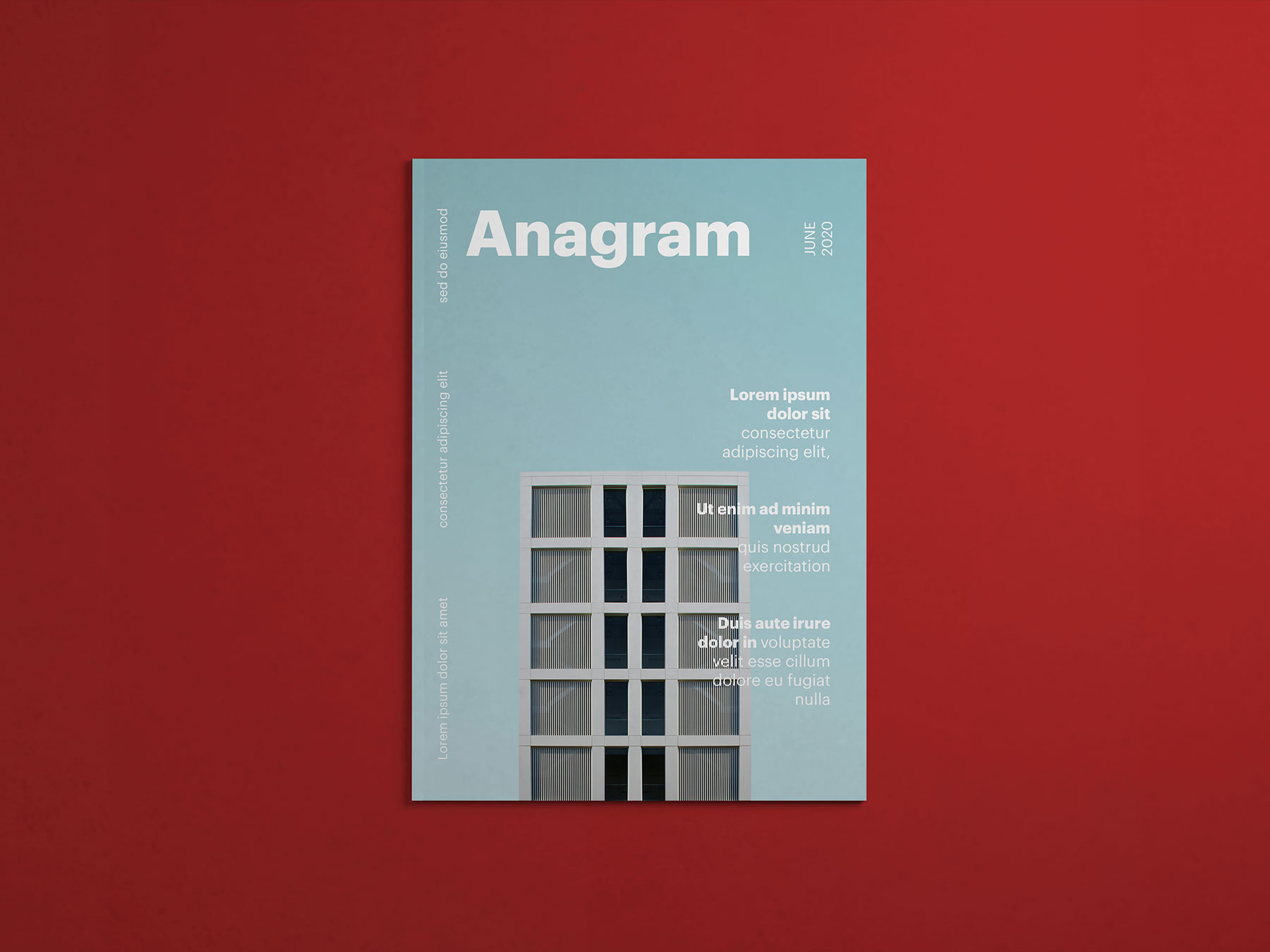Minimalist Magazine Cover Mockup
