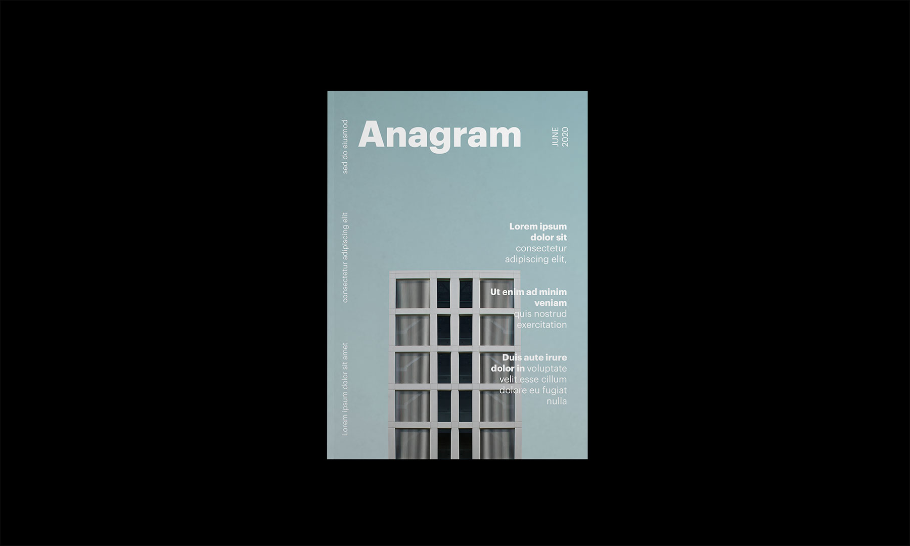 Minimalist Magazine Cover Mockup
