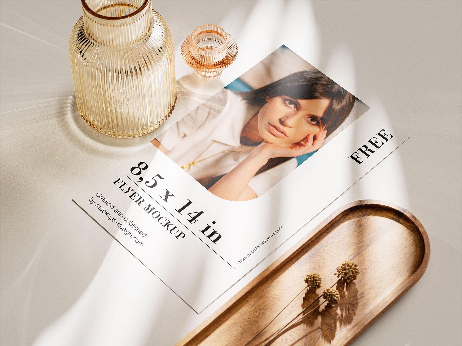 US Format Flyer Mockup (Free Download)