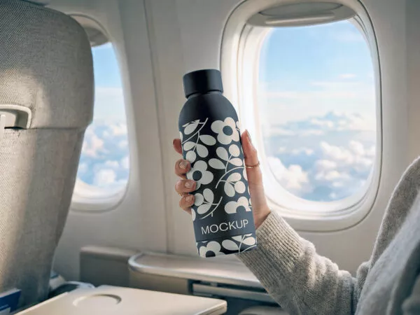 Water Bottle Mockup (Free PSD)