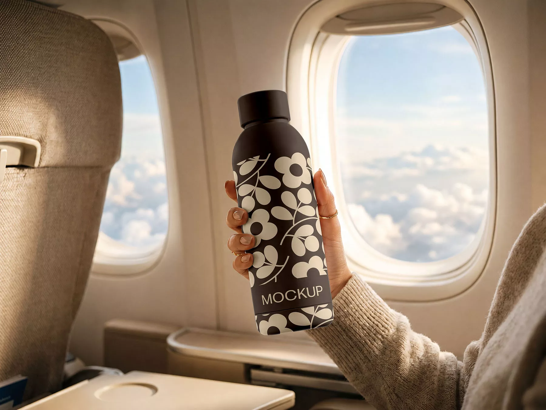 Water Bottle Mockup (Free PSD)