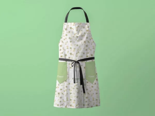Free Apron Mockup – Kitchen & Cafe Uniform (PSD)