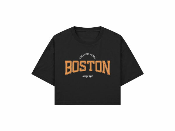 Free Oversized Crop Top T-Shirt Mockup