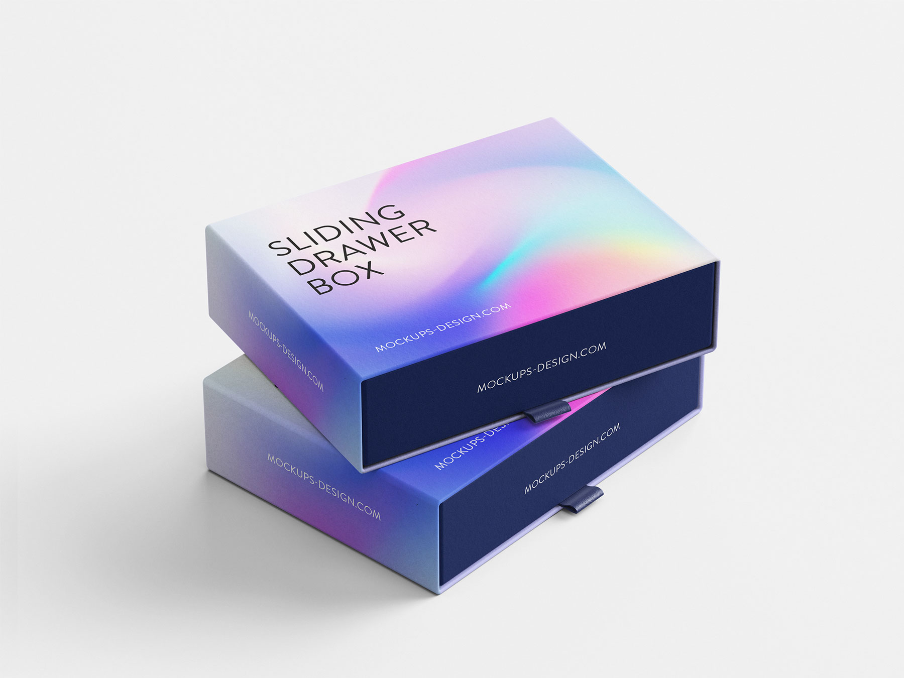 Free Sliding Drawer Box Mockup Set