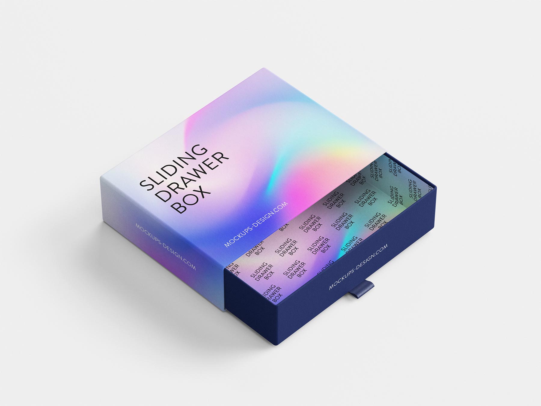 Free Sliding Drawer Box Mockup Set