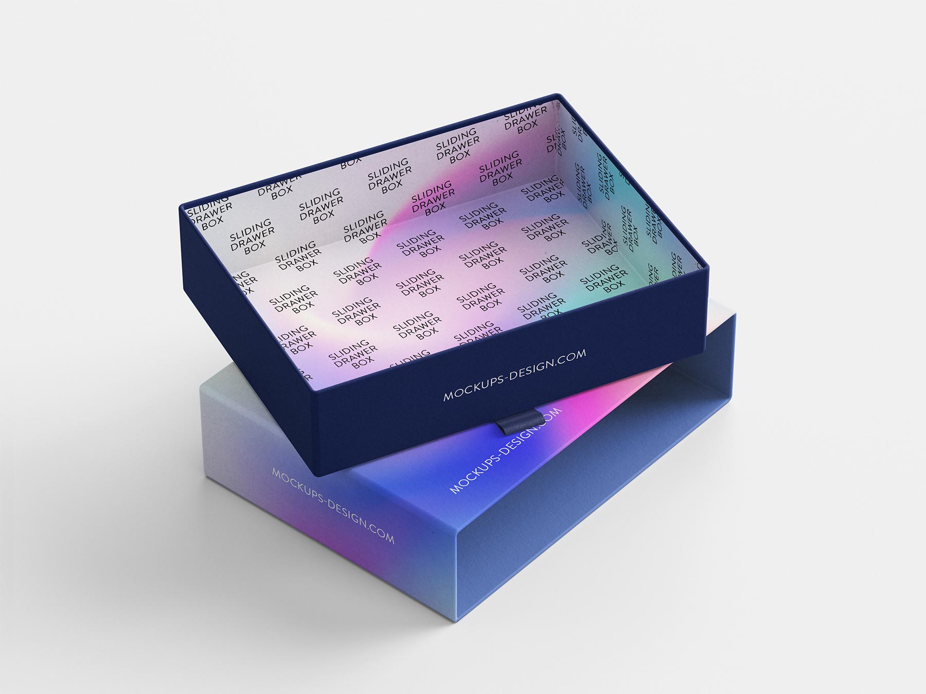Free Sliding Drawer Box Mockup Set