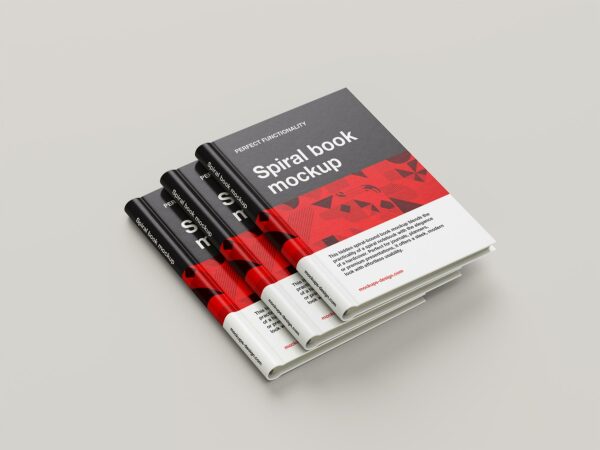 Free Spiral Notebook Mockup – Wire-O Book PSD Set
