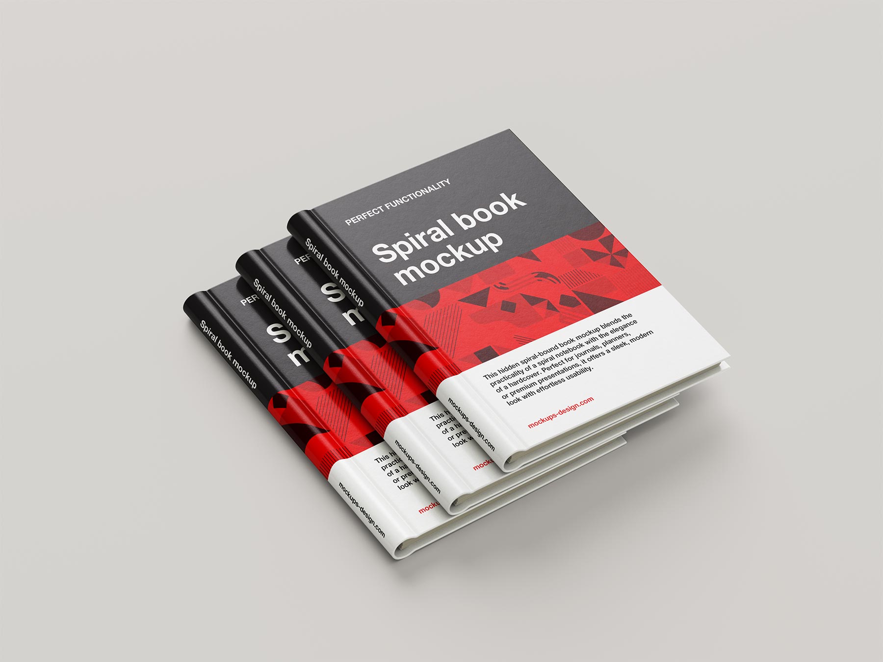 Free Spiral Notebook Mockup – Wire-O Book PSD Set