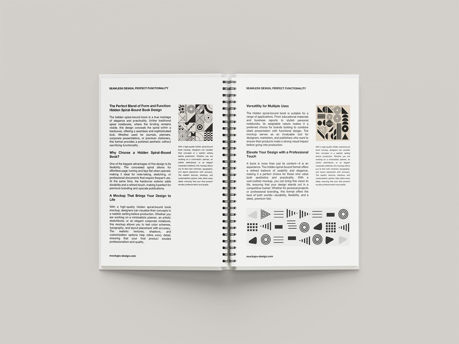 Free Spiral Notebook Mockup – Wire-O Book PSD Set