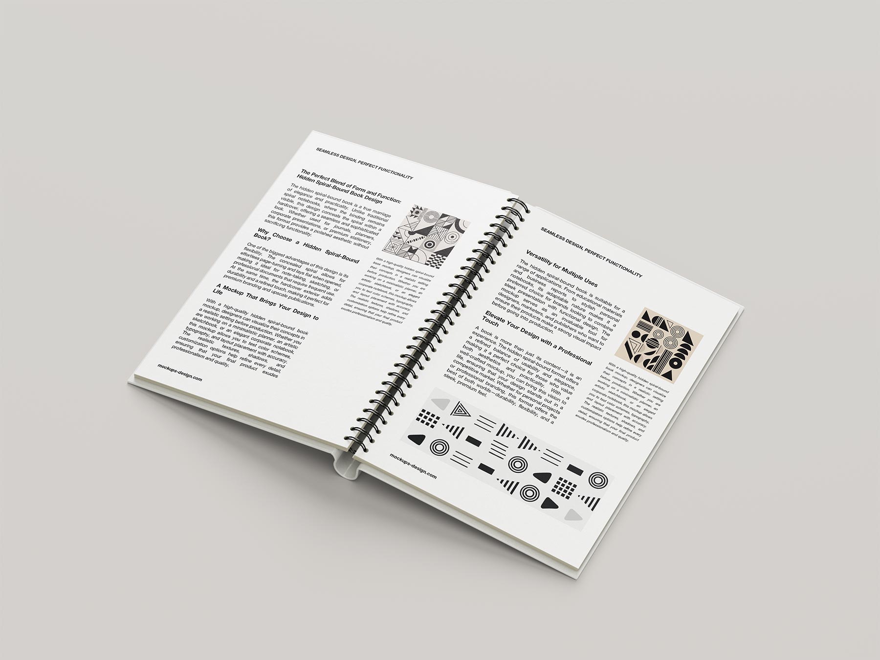 Free Spiral Notebook Mockup – Wire-O Book PSD Set