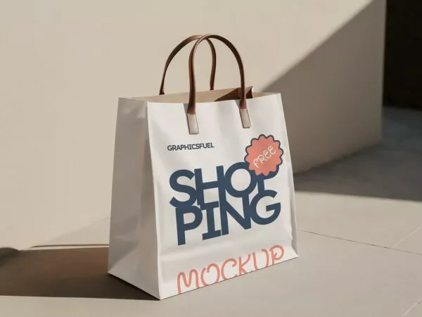 Paper Shopping Bag Free Mockup