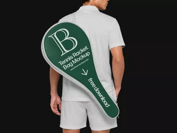 Tennis Racket Bag Free Mockup (PSD)