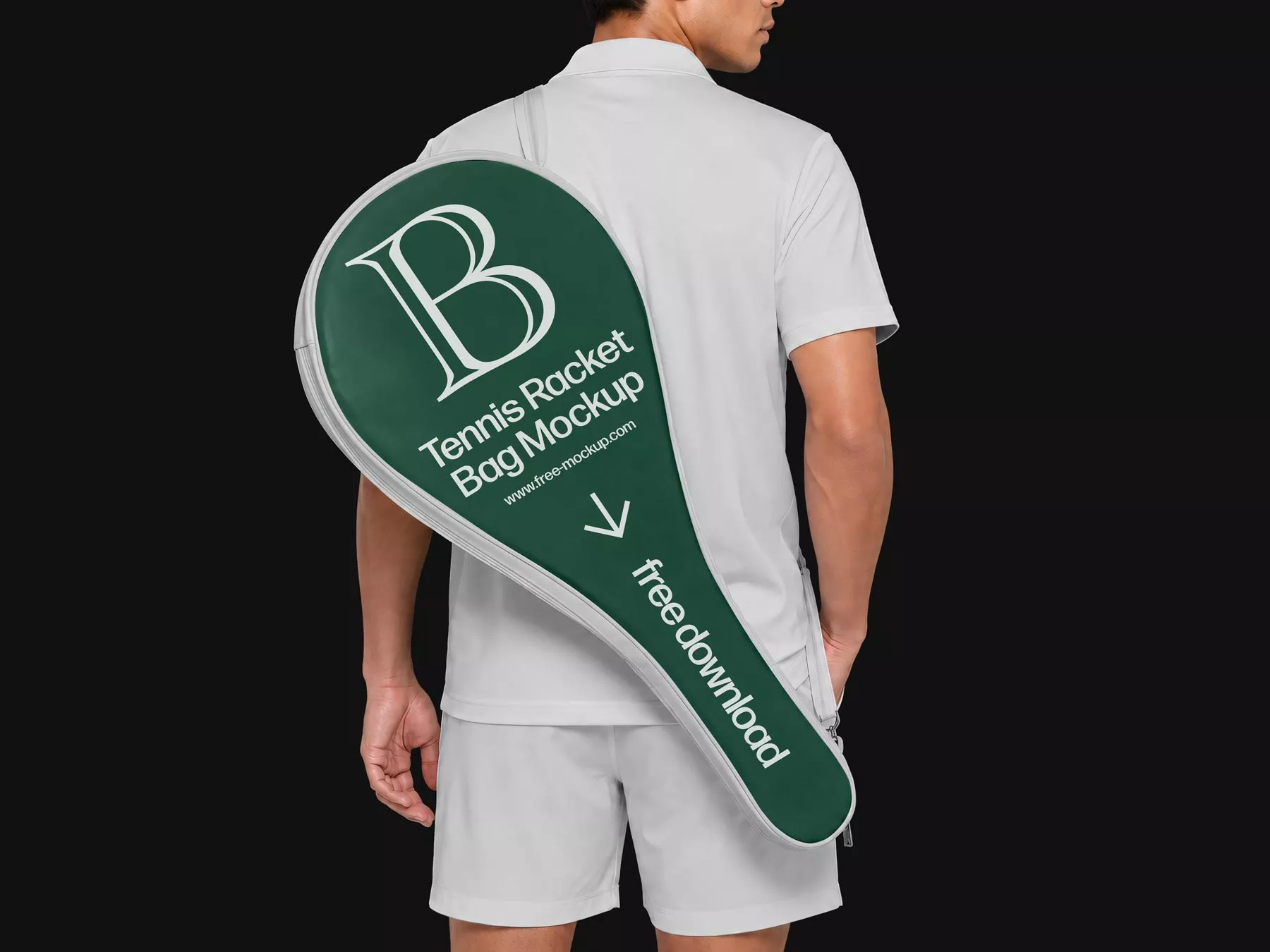 Tennis Racket Bag Free Mockup (PSD)