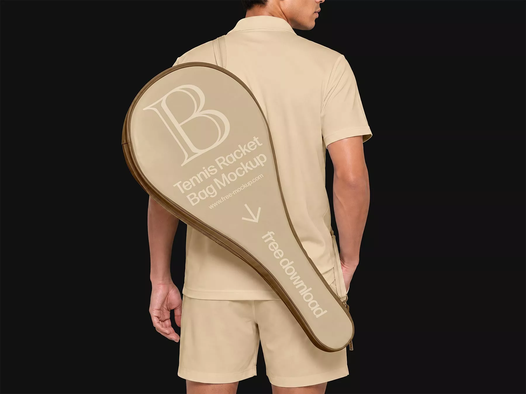 Tennis Racket Bag Free Mockup (PSD)