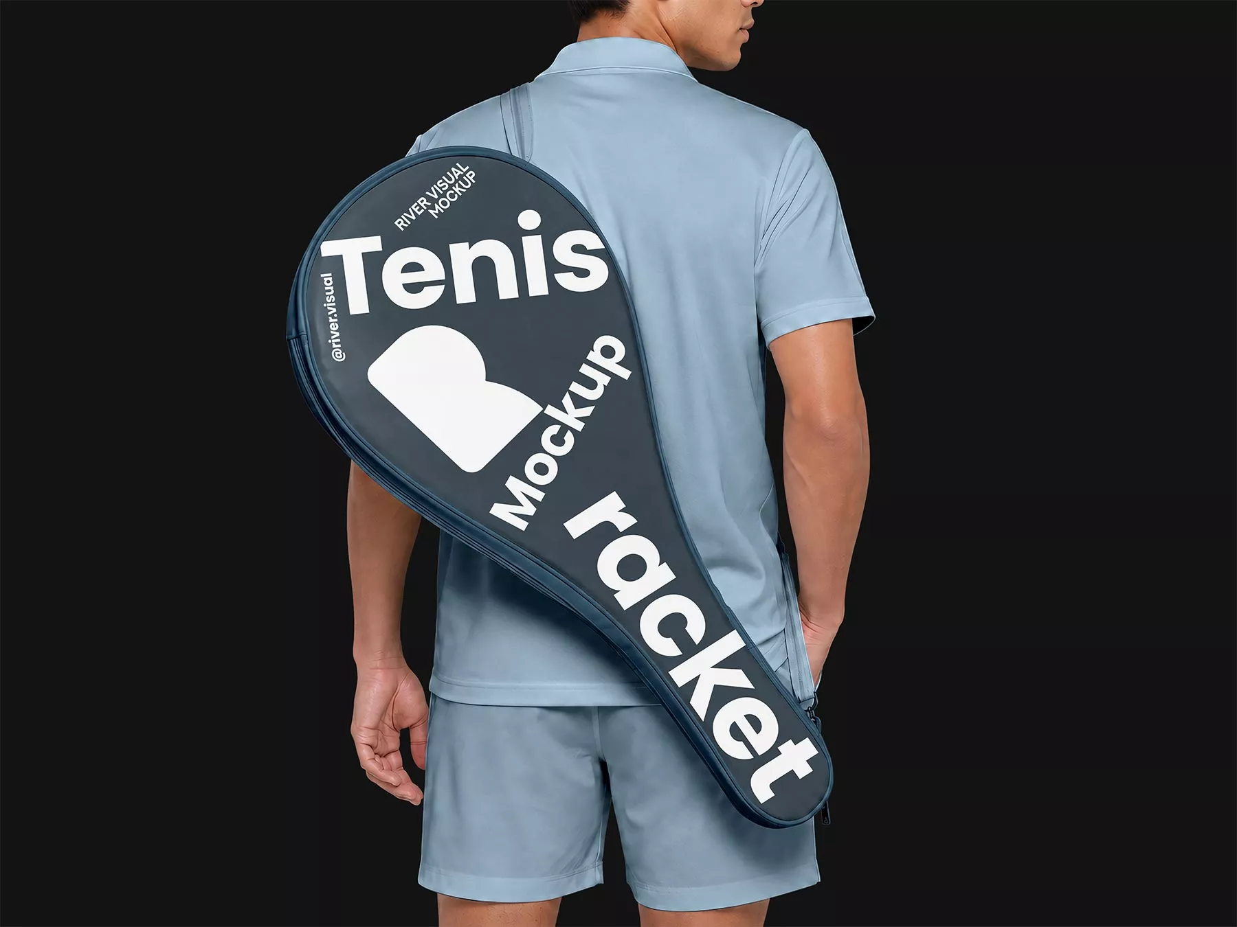 Tennis Racket Bag Free Mockup (PSD)