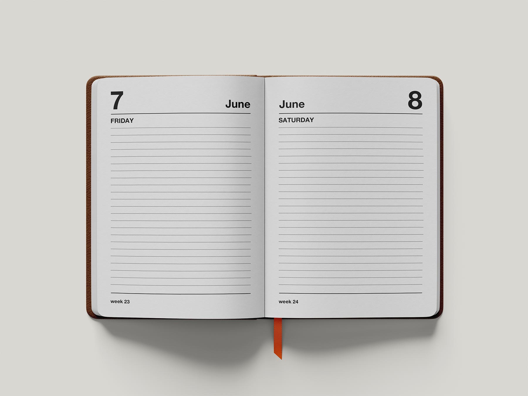 Classic Hardcover Notebook & Planner Mockup Set