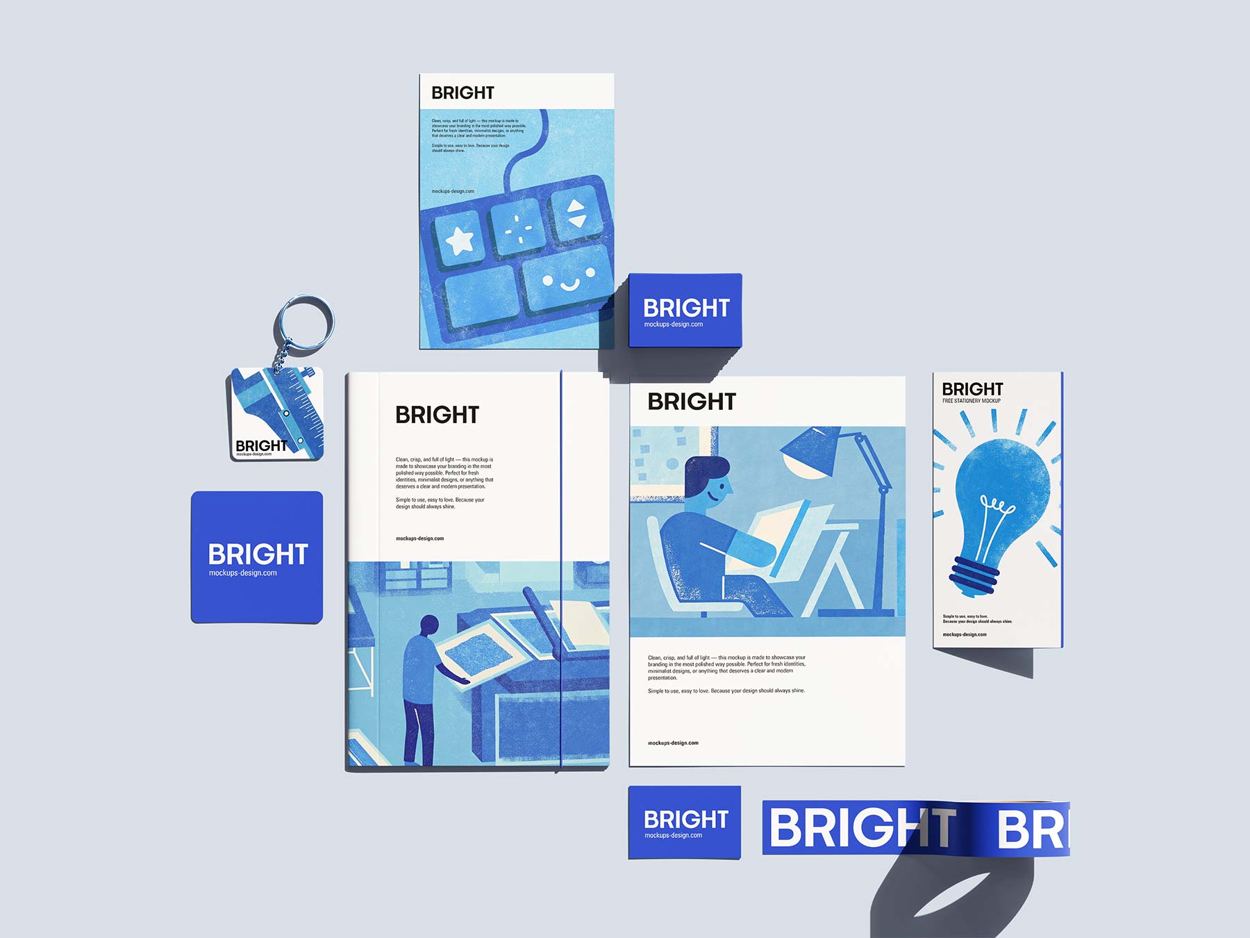 Free Brand Identity Stationery Mockup Set