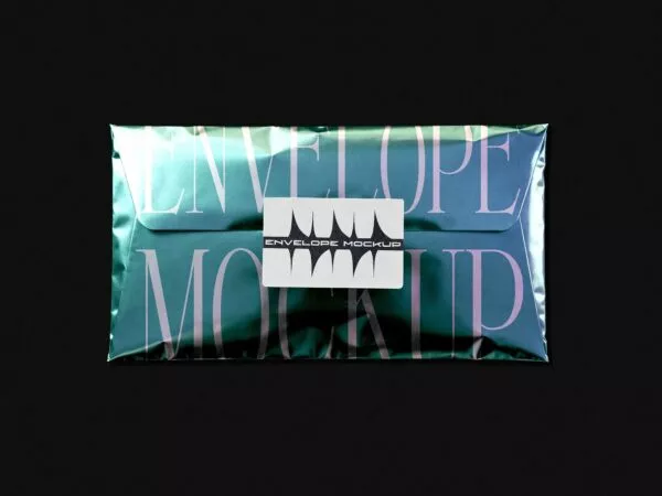 Free Metallic Foil Envelope Mockup – Foil Mailing Display