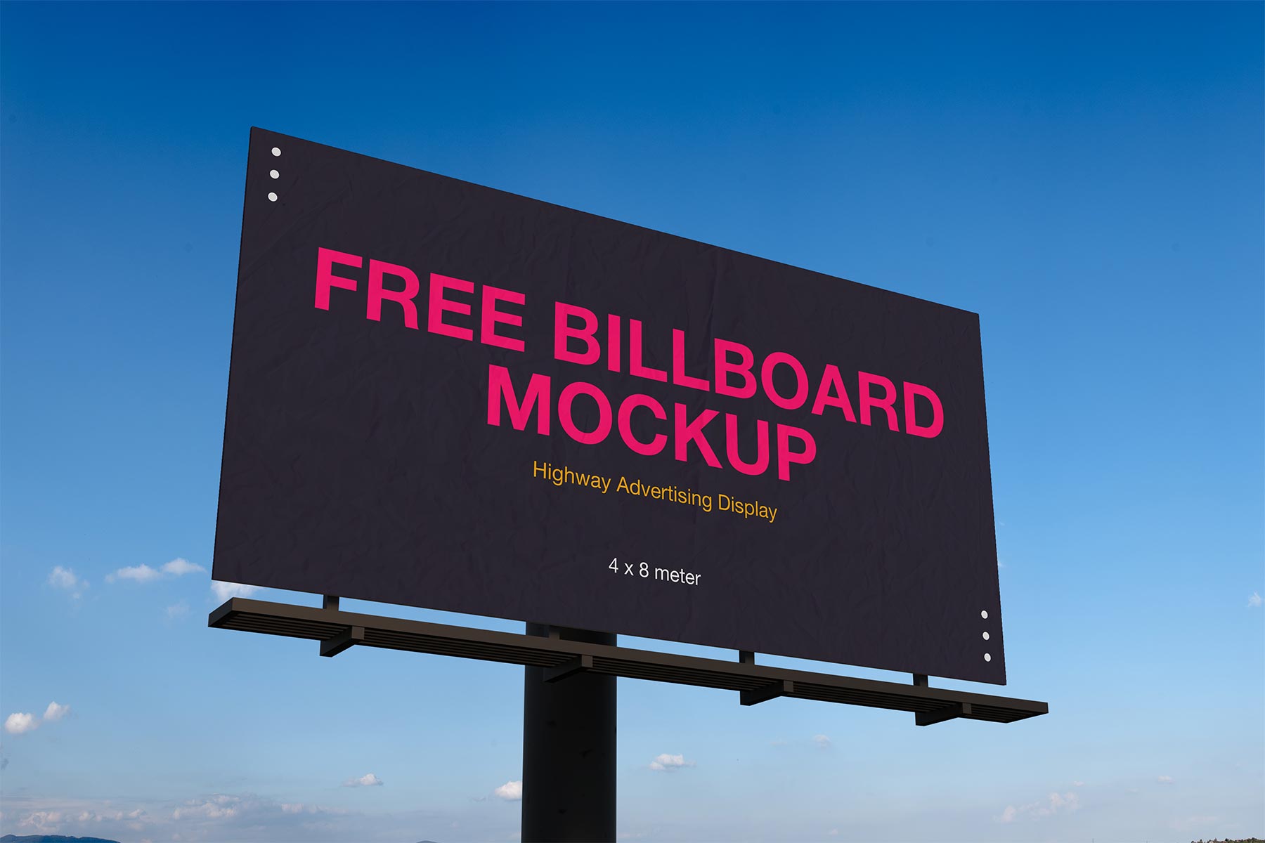 Free Outdoor Billboard Mockup Set – Highway Advertising Display