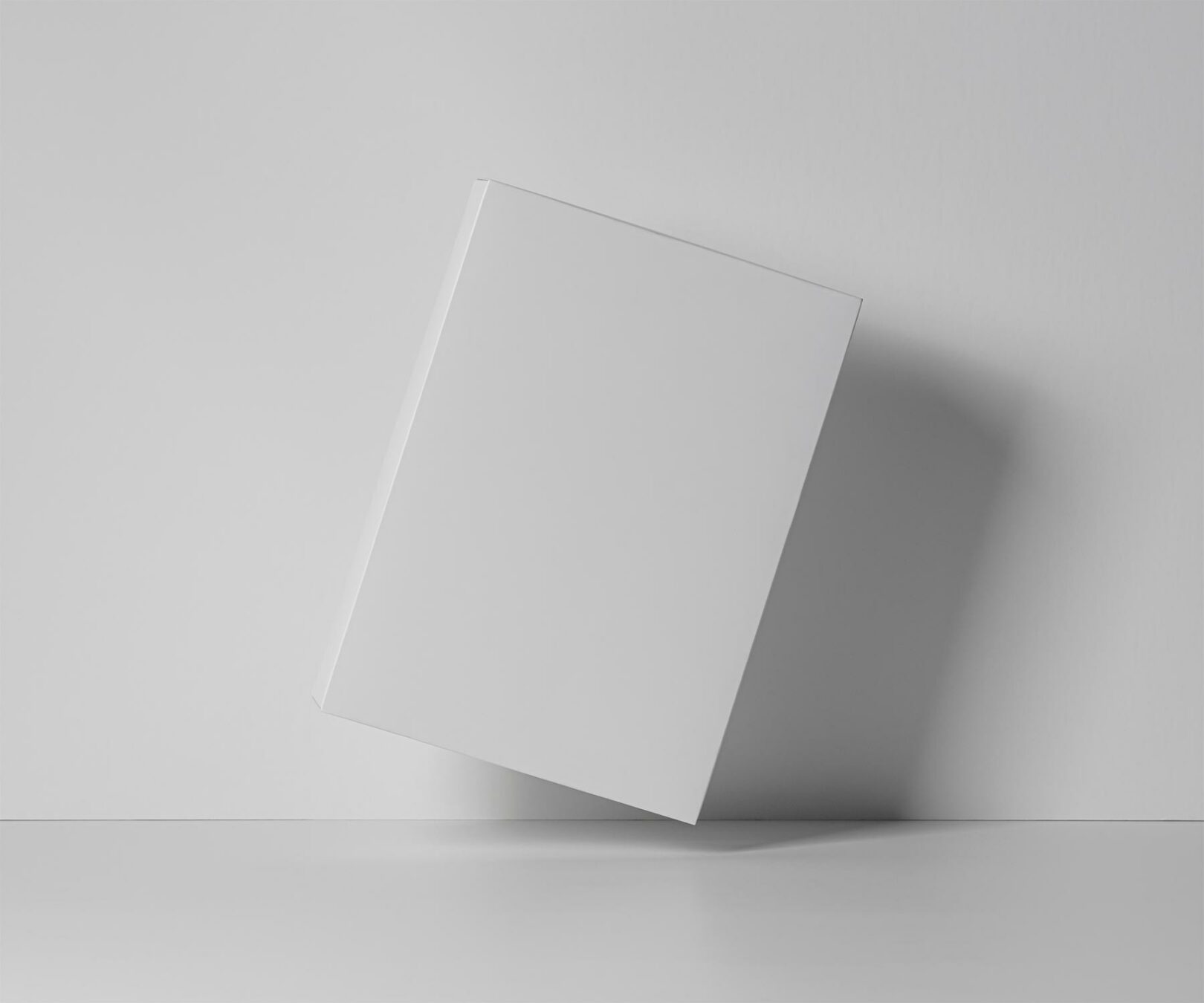 Free Rectangular Cardboard Product Box Mockup
