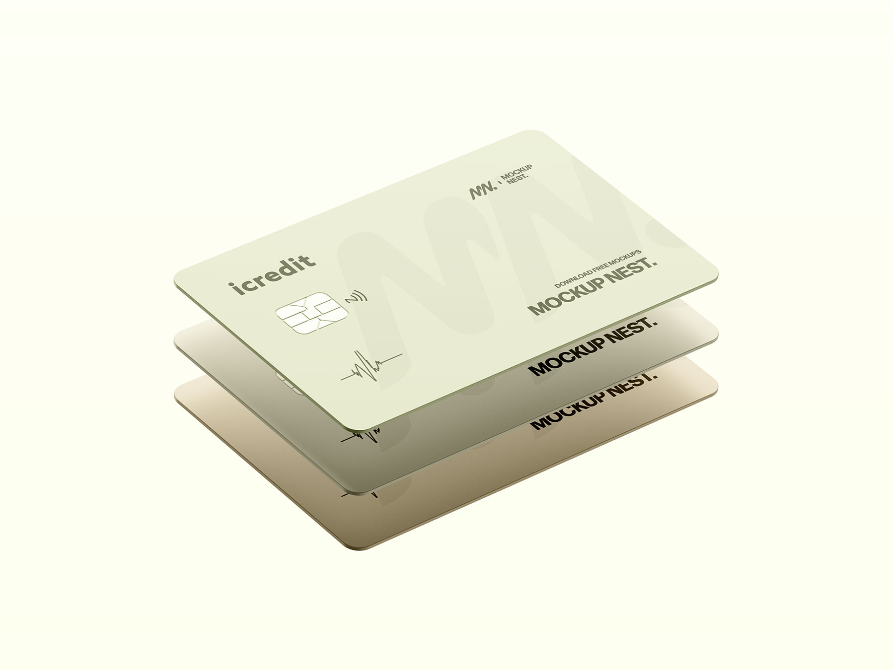 Free Stacked Credit Cards Mockup – Financial Branding Display