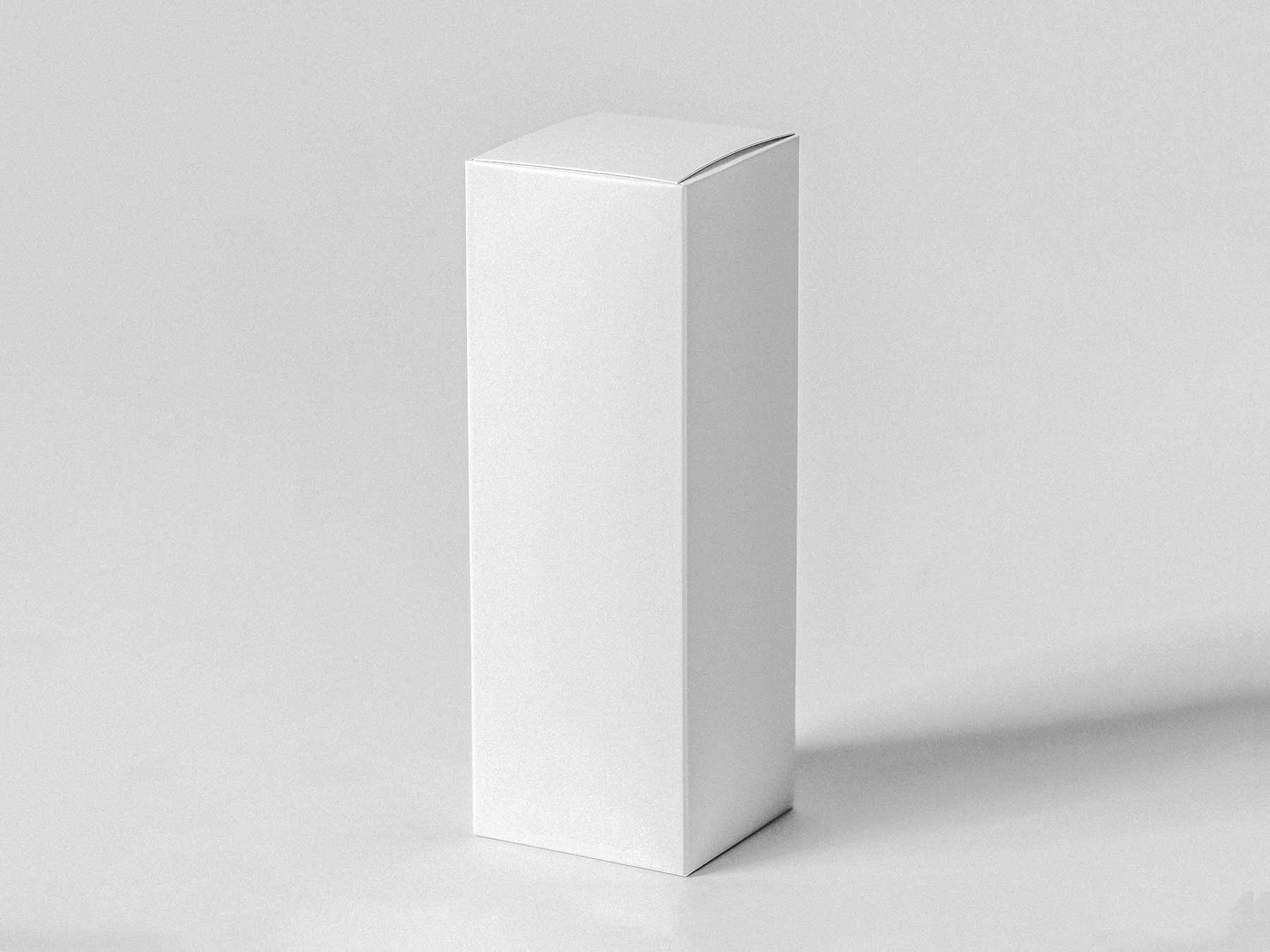 Free Tall Product Packaging Box Mockup