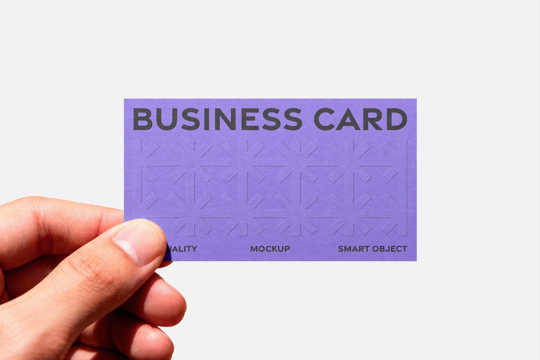 Hand Holding Business Card Free Mockup