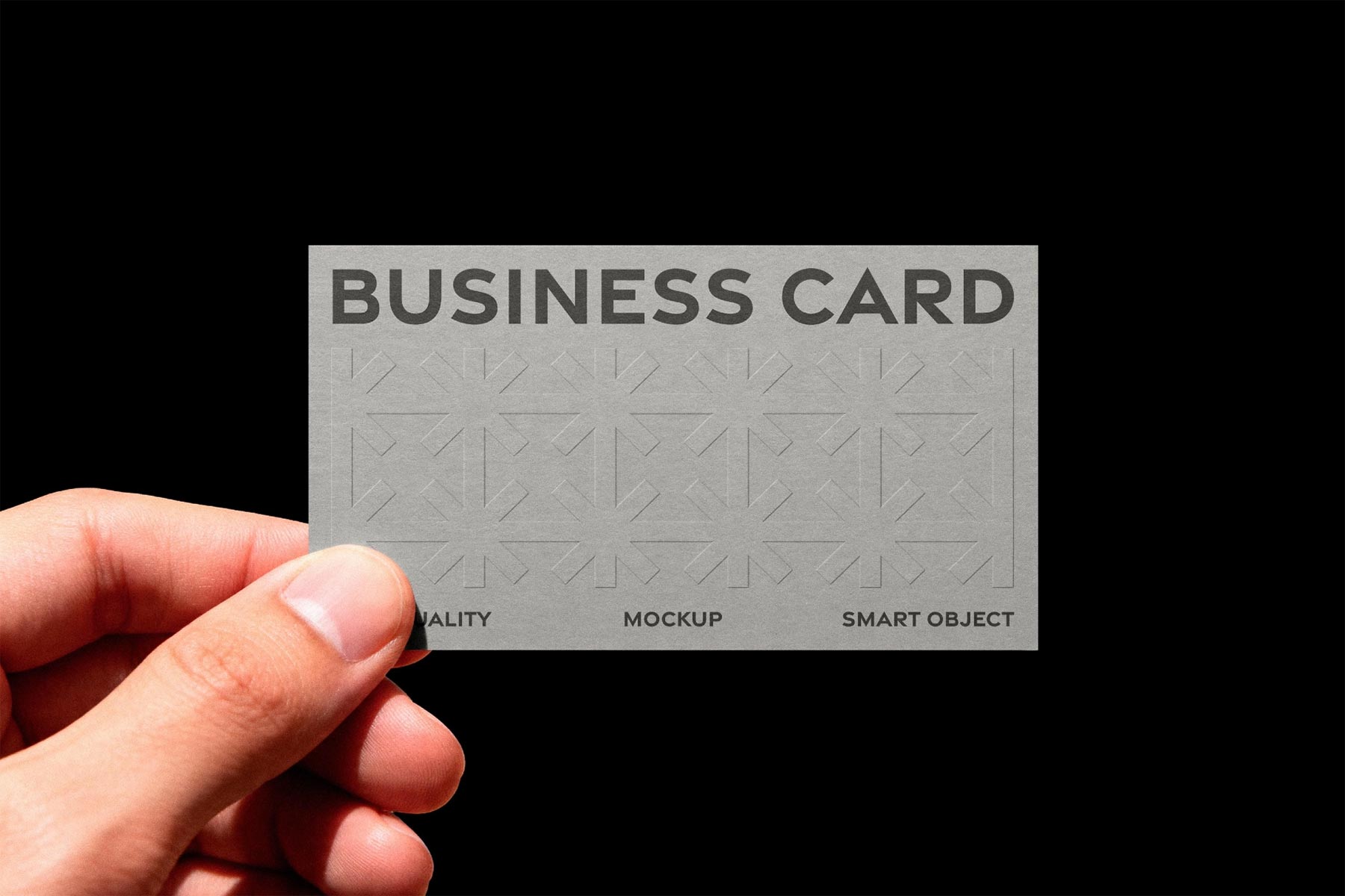 Hand Holding Business Card Free Mockup