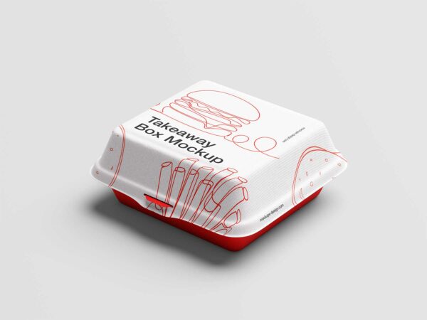 Fast Food Takeaway Box Free Mockups Set