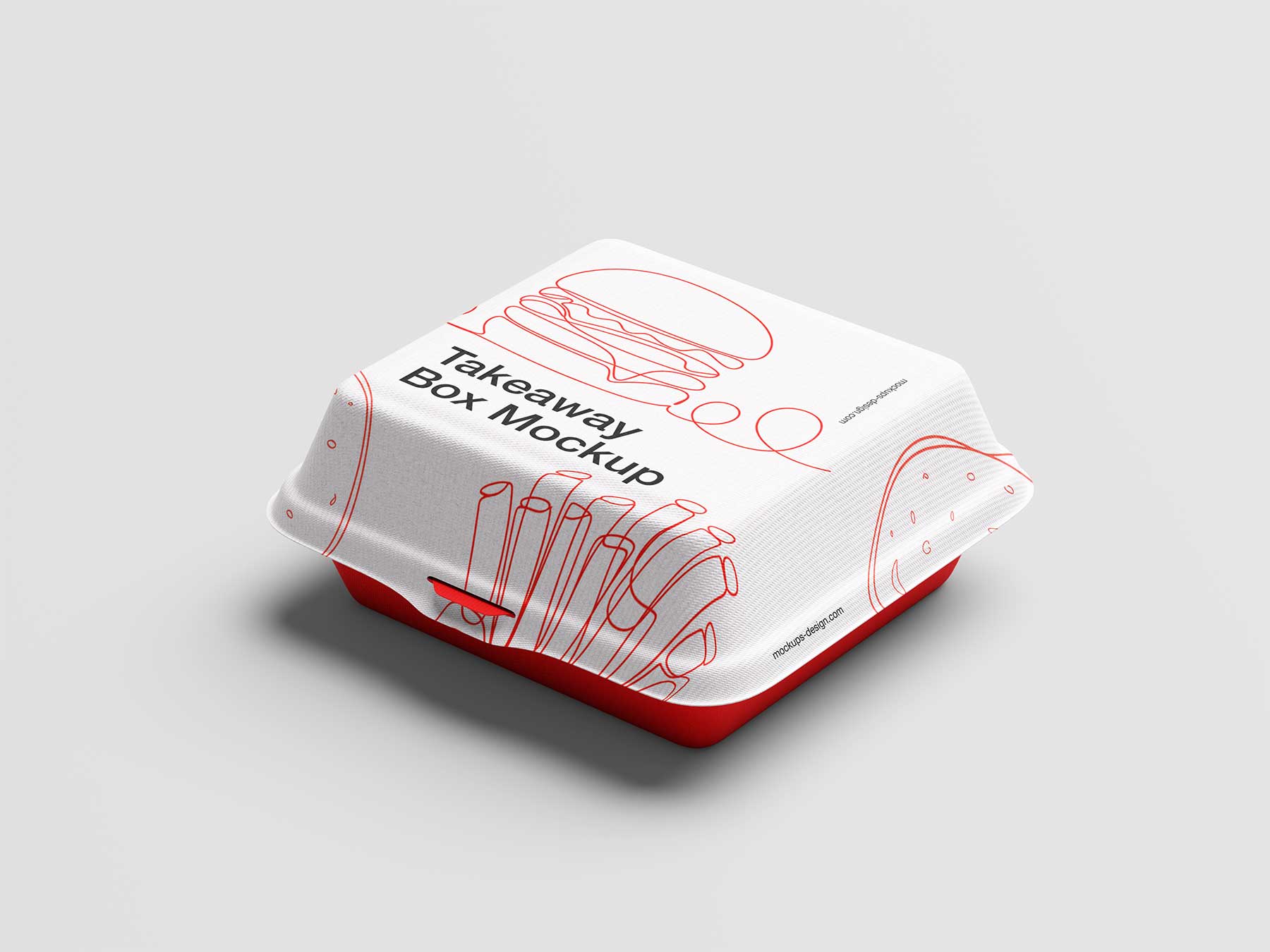 Fast Food Takeaway Box Free Mockups Set