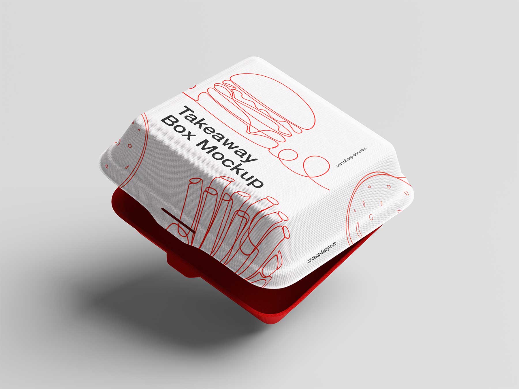 Fast Food Takeaway Box Free Mockups Set