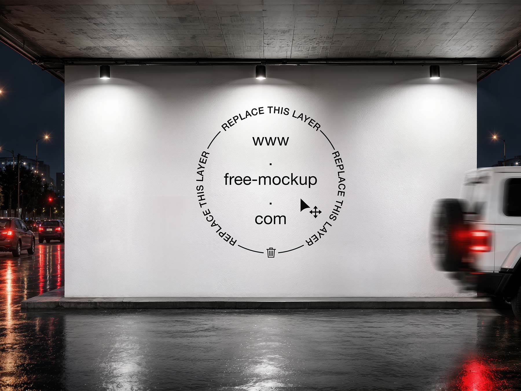 Free City Billboard Mockup