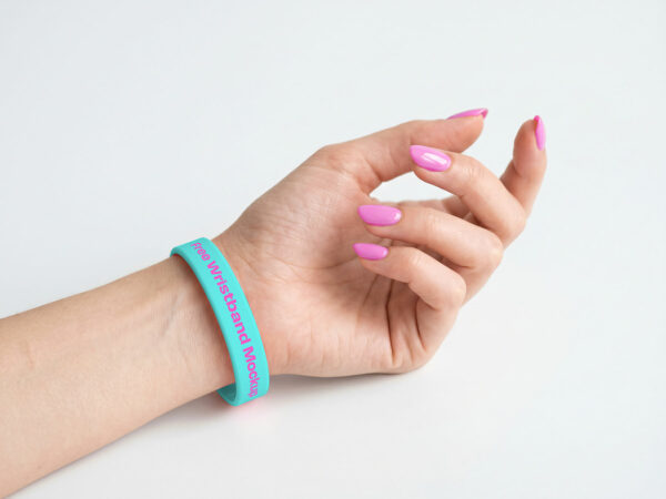 Free Silicone Wristband Mockup on Hand – Event Branding Display